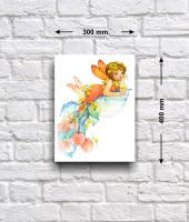 Постер - репродукция «Цветочная фея Вишенка», 30 см х 40 см